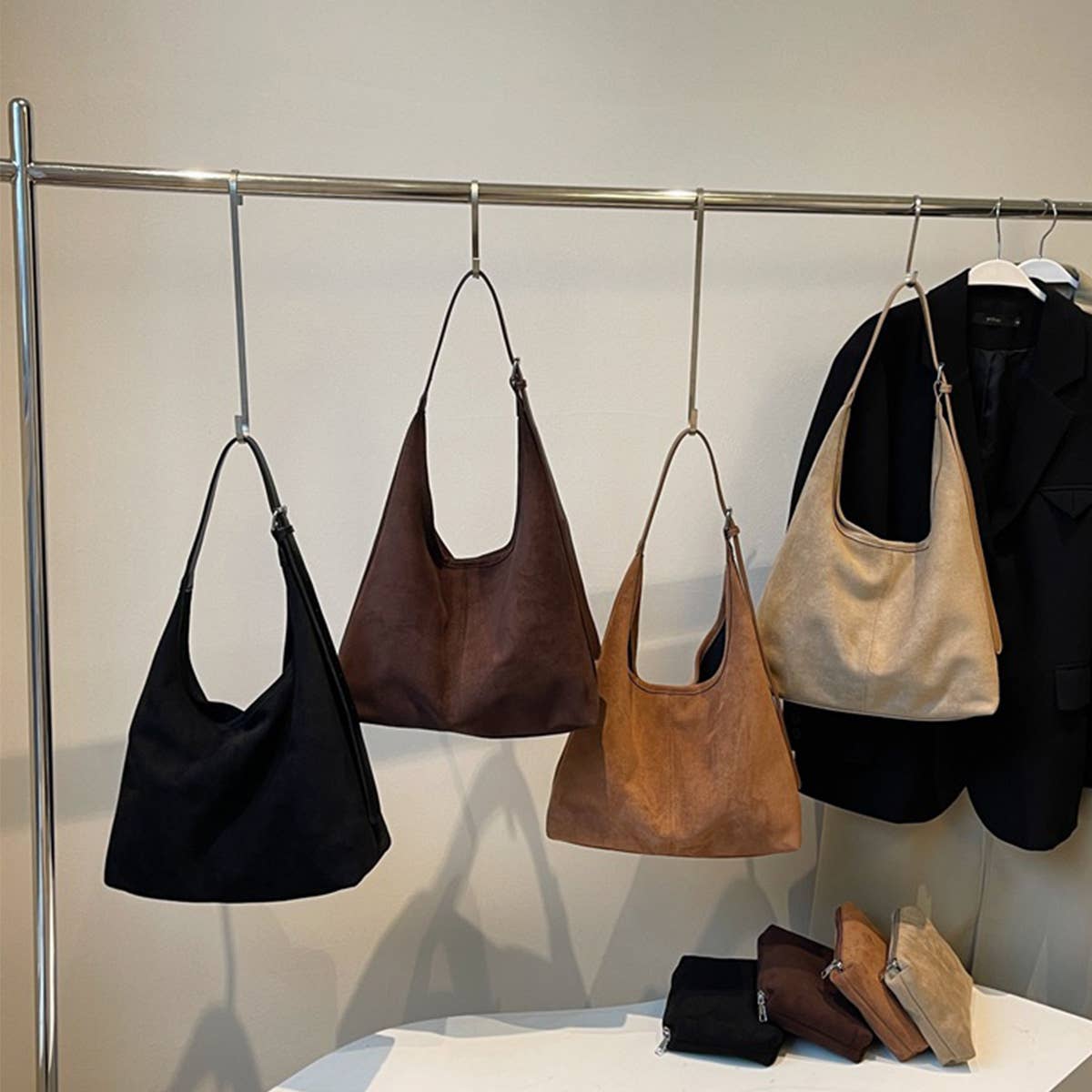 2024 NEW LAZY STYLE SIMPLE COMMUTER TOTE BAG_CWAB3274: COFFEE / (OS) 1