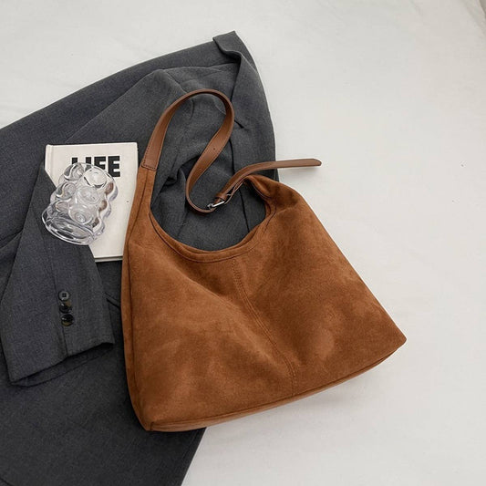 2024 NEW LAZY STYLE SIMPLE COMMUTER TOTE BAG_CWAB3274: Brown / (OS) 1