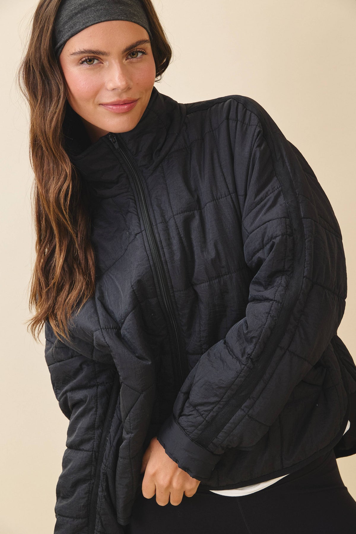5106EK Bebe Puffer Jacket: Black / Contemporary / S