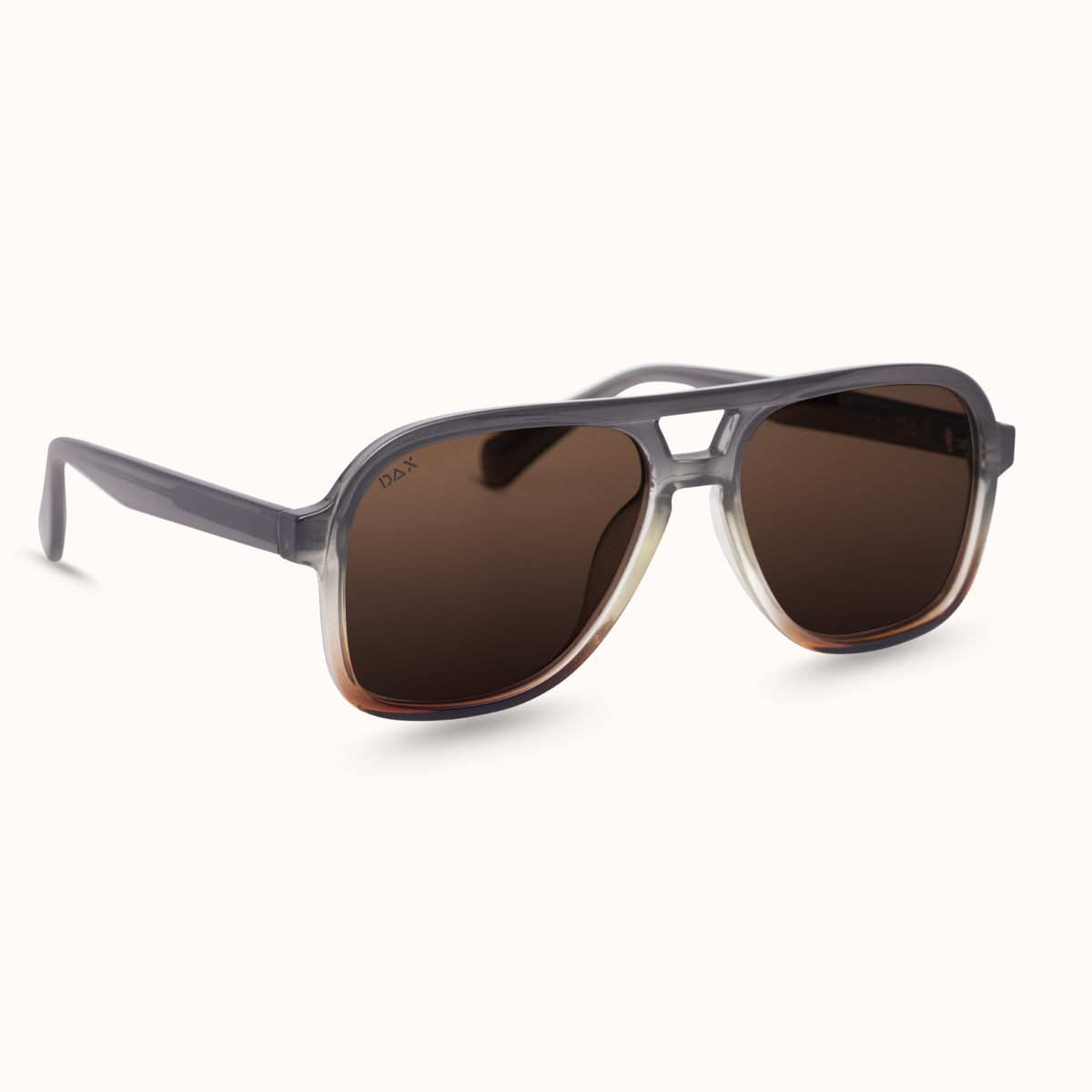 Cruz - Unisex Aviator Sunglasses – Polarized Hair-Friendly: Grey Gradient