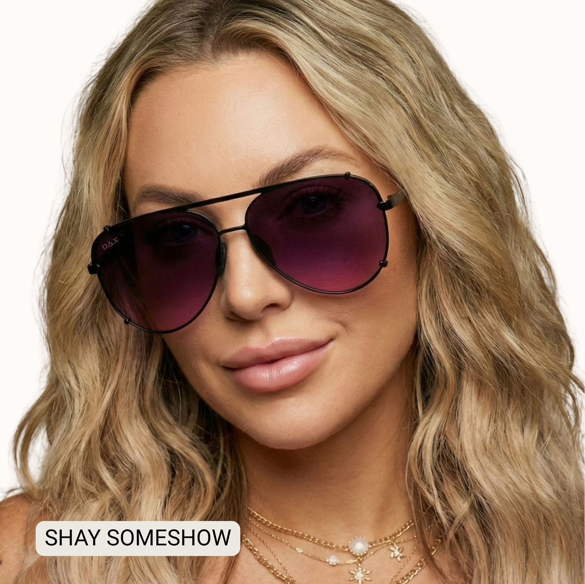 SHAY - Women's Polarized Large Hair Friendly Aviator: Jet Black