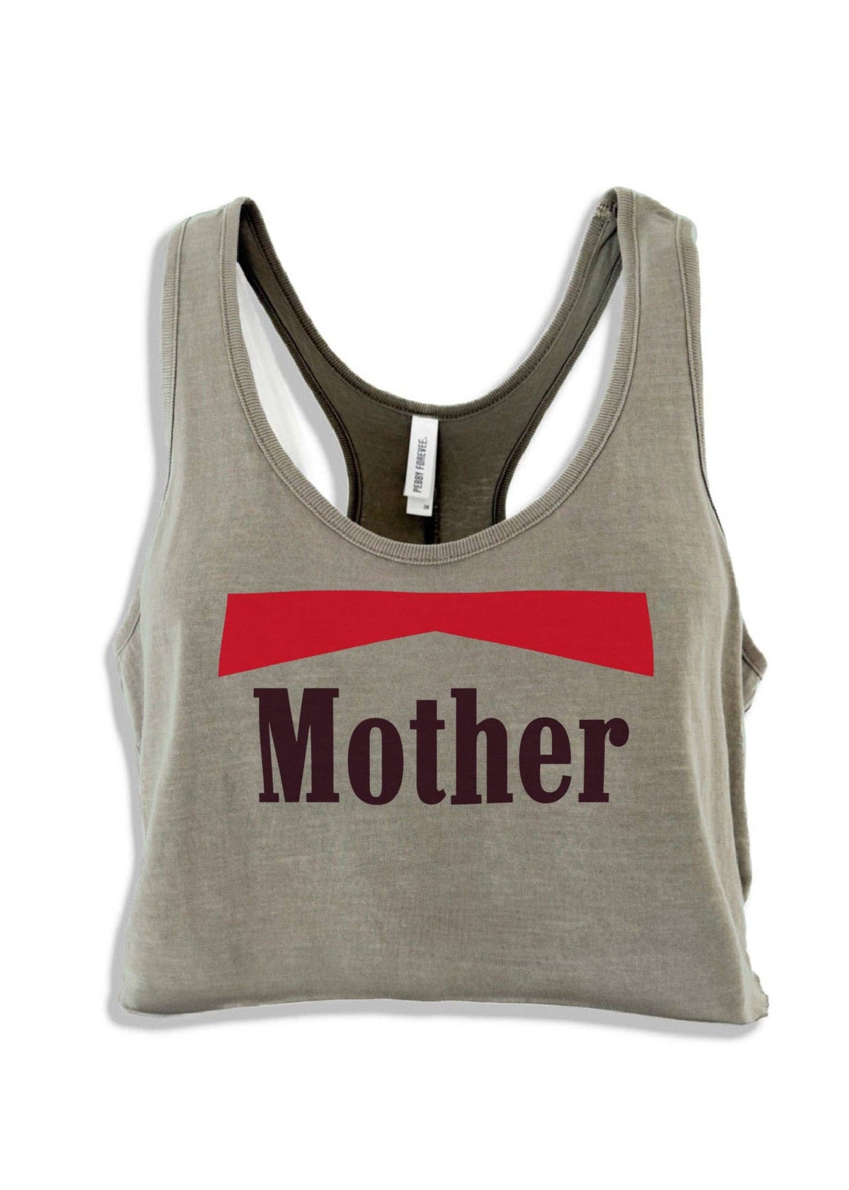 CROPPED VINTAGE MOTHER GRAPHIC BOYFRIEND TANK: Washed Plymouth / S/M