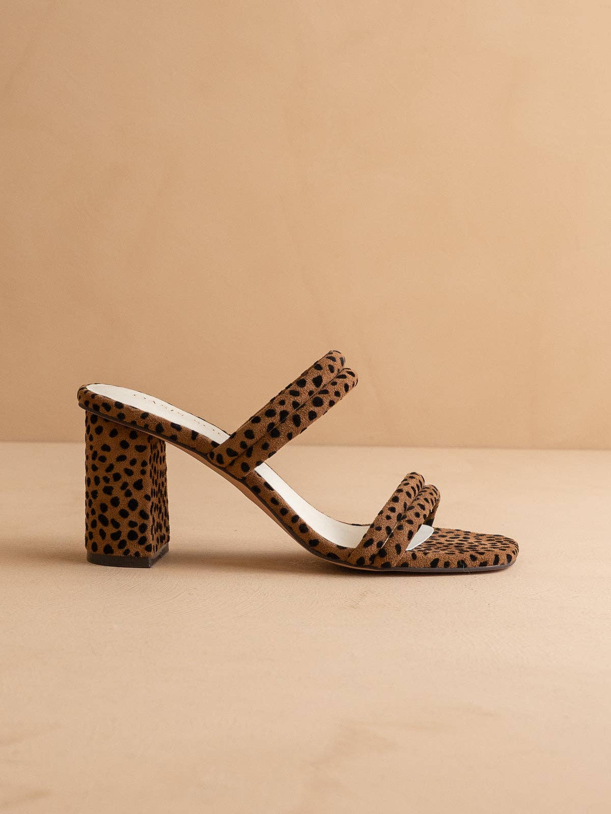 The Angela | Dark Cheetah Strappy Aligator Block Fall Heel: DARK CHEETAH / 8.5