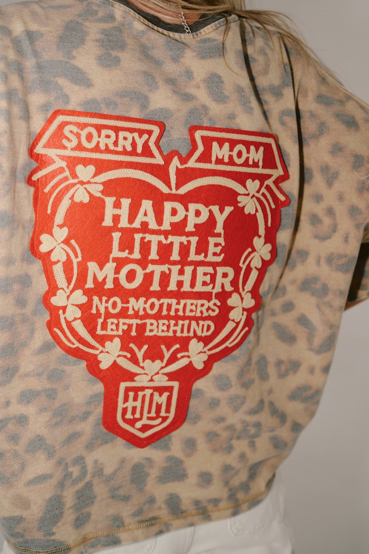 Sorry Mom Tee - LEOPARD : XL