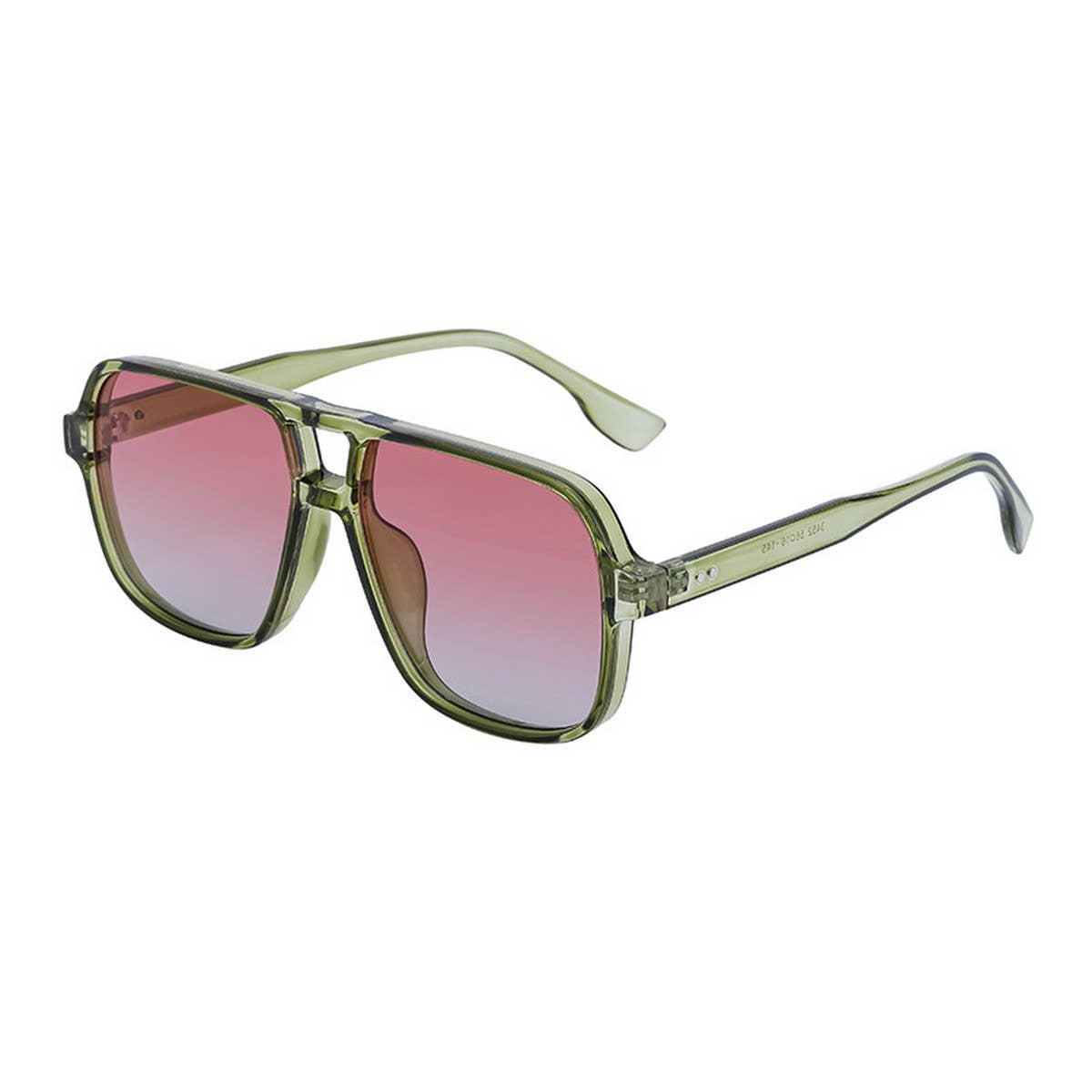 DOUBLE BRIDGE LARGE FRAME DRIVING SUNGLASSES_CWASG0614: BLACK1 / (OS) 1