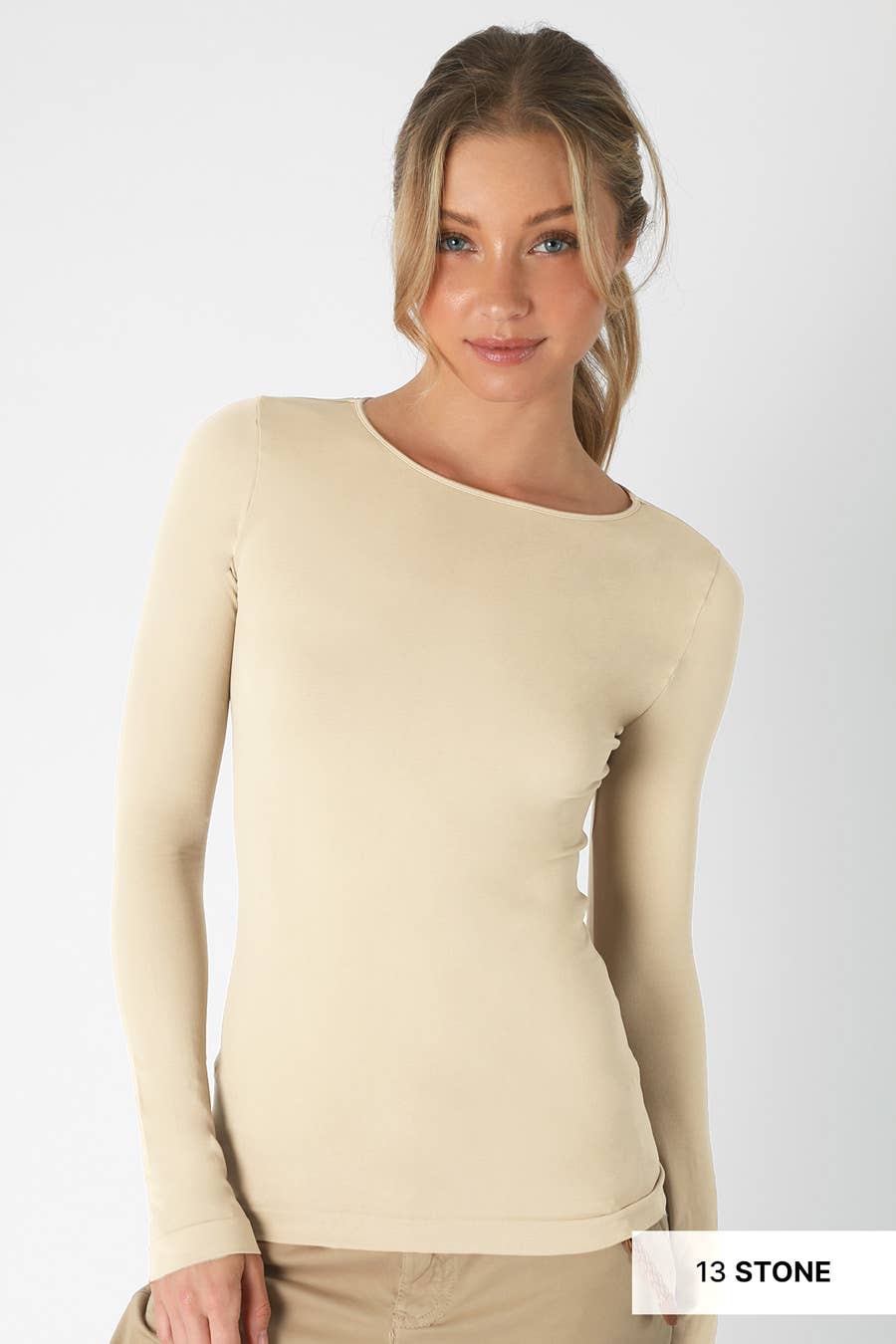 NS5423 - Long Sleeve Crew Neck Top: 2245 Chili Oil