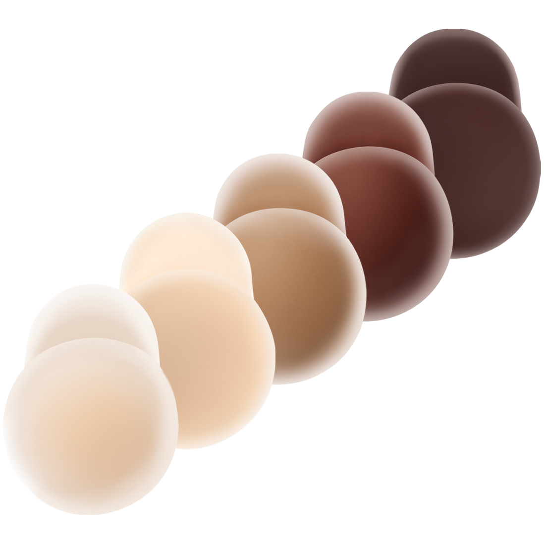 Nippies Skin Adhesive Nipple Covers with Lifting Tab: Caramel / Size 1