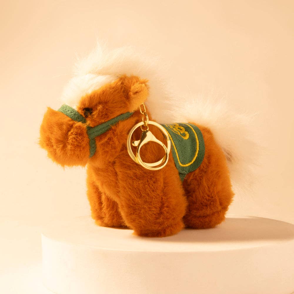 Western Whimsy Horse Bag Charm in Brown: Brown
