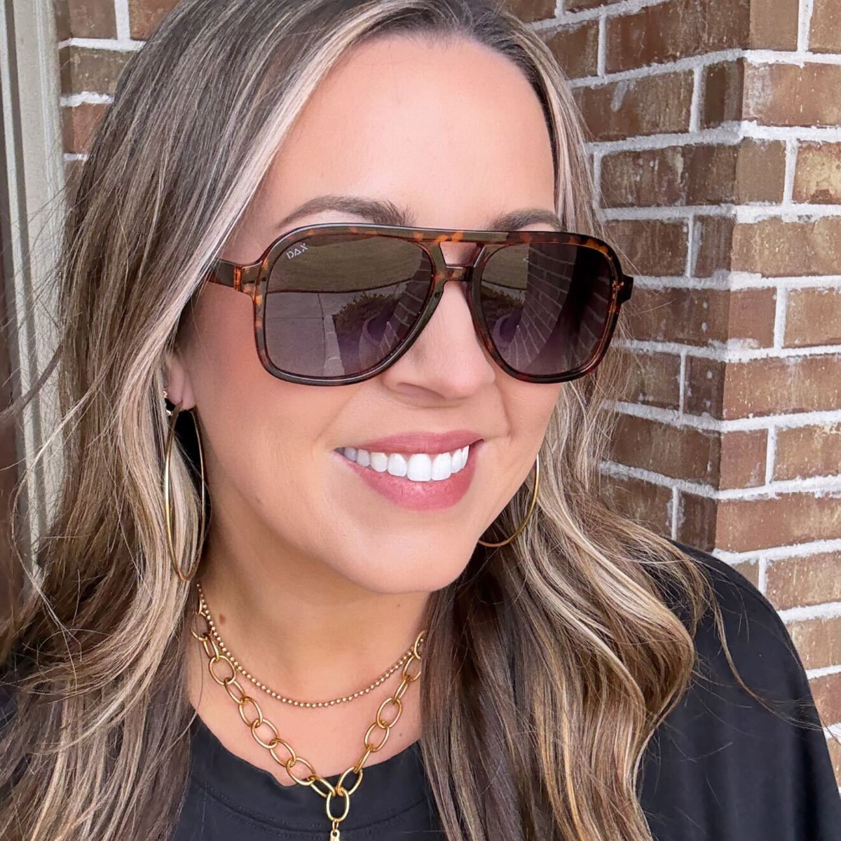 Cruz - Unisex Aviator Sunglasses – Polarized Hair-Friendly: Smokeshow