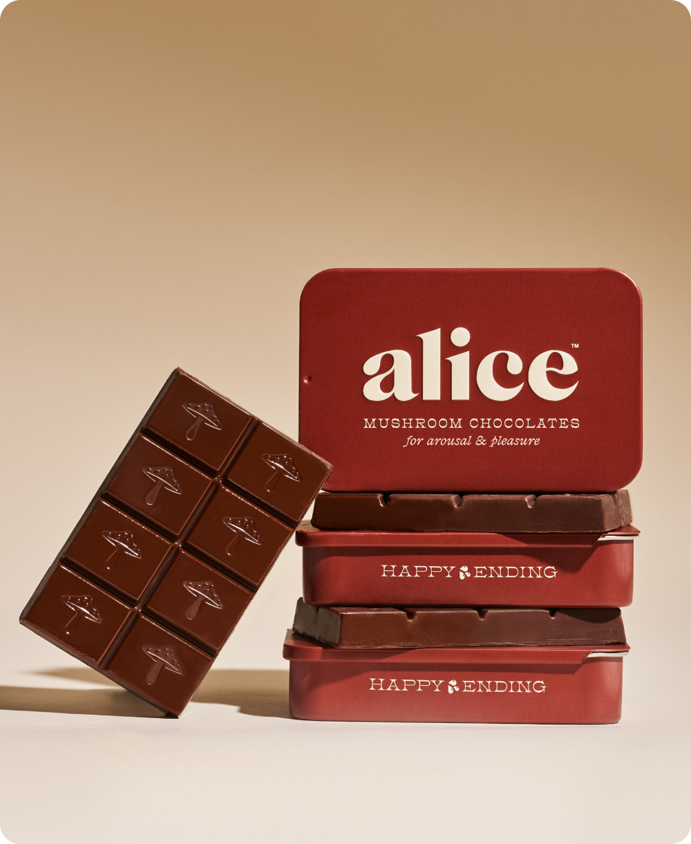 Happy Ending - mushroom chocolate supplement for wellness