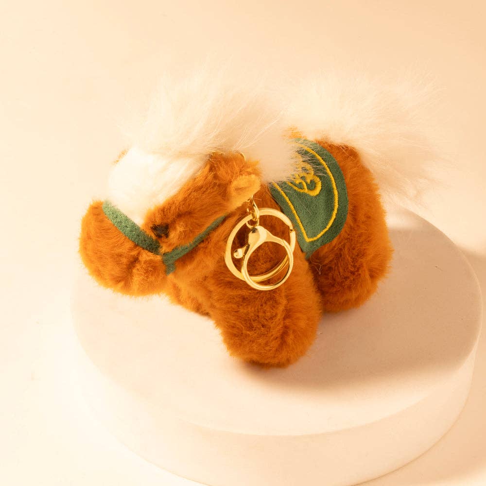 Western Whimsy Horse Bag Charm in Brown: Brown