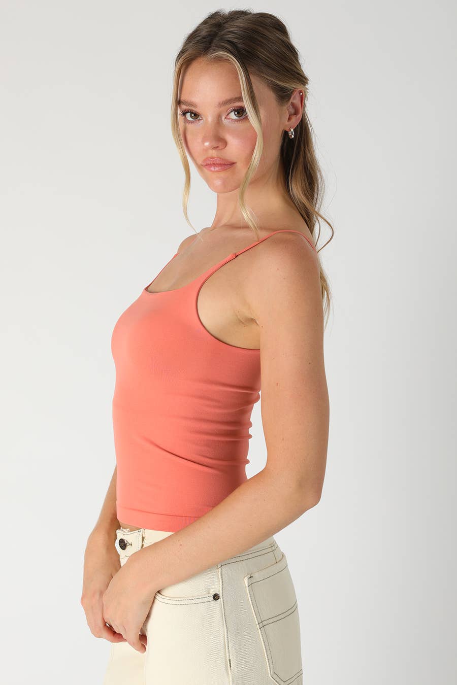 NS8372- Clean Line Square Cami: 006 Black