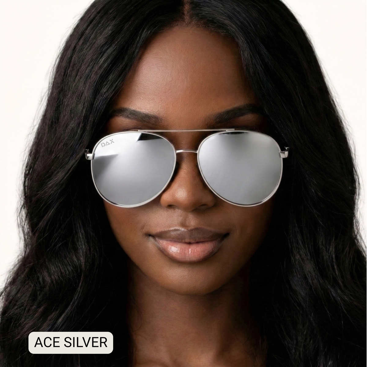 ACE - Unisex Aviator Sunglasses – Polarized Hair-Friendly: Jet Black