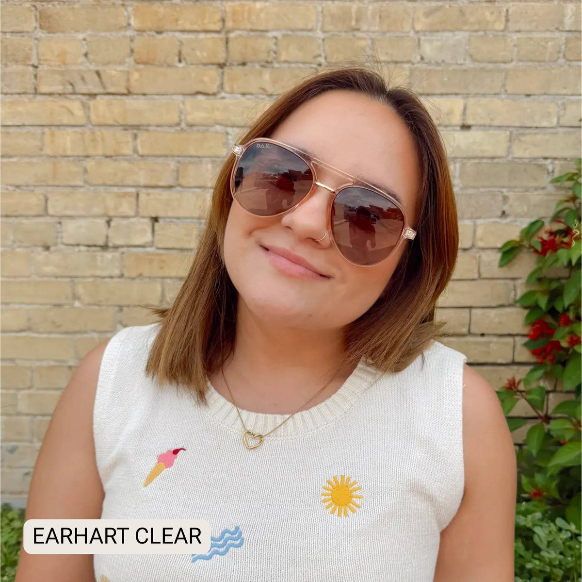 Earhart - Women’s Aviator Sunglasses–Polarized Everyday Chic: Marble