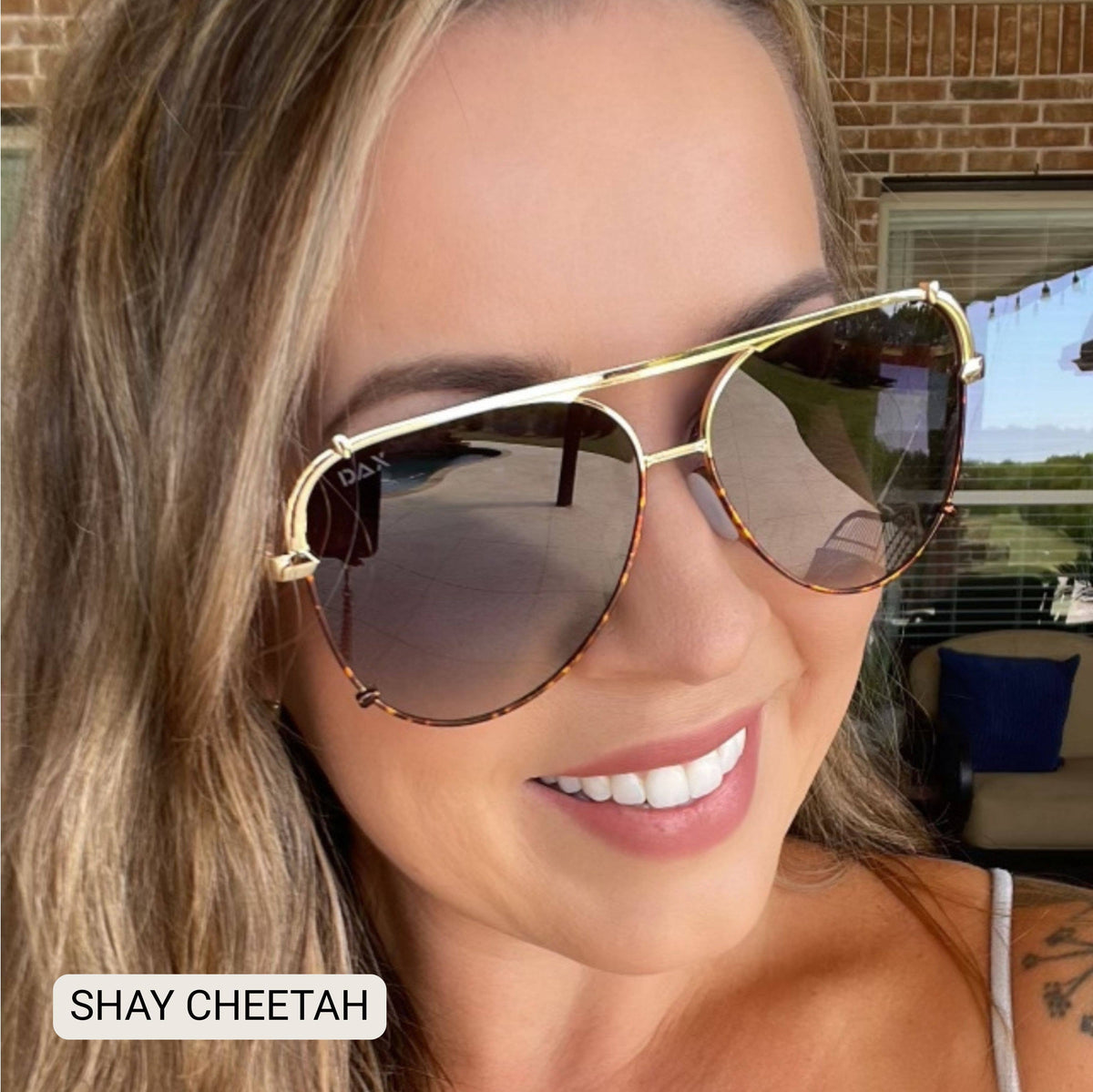 SHAY - Women's Polarized Large Hair Friendly Aviator: Jet Black
