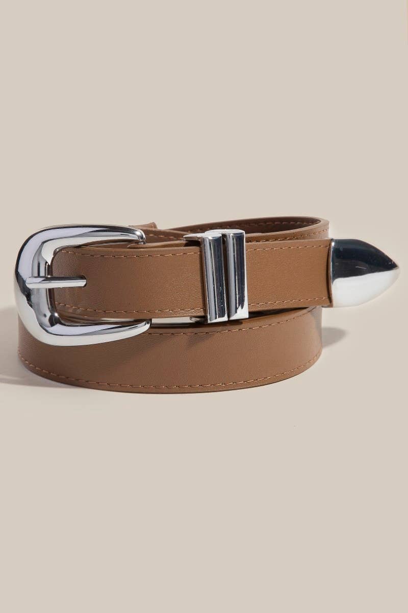 Modern Sleek Leather Belt: SIV