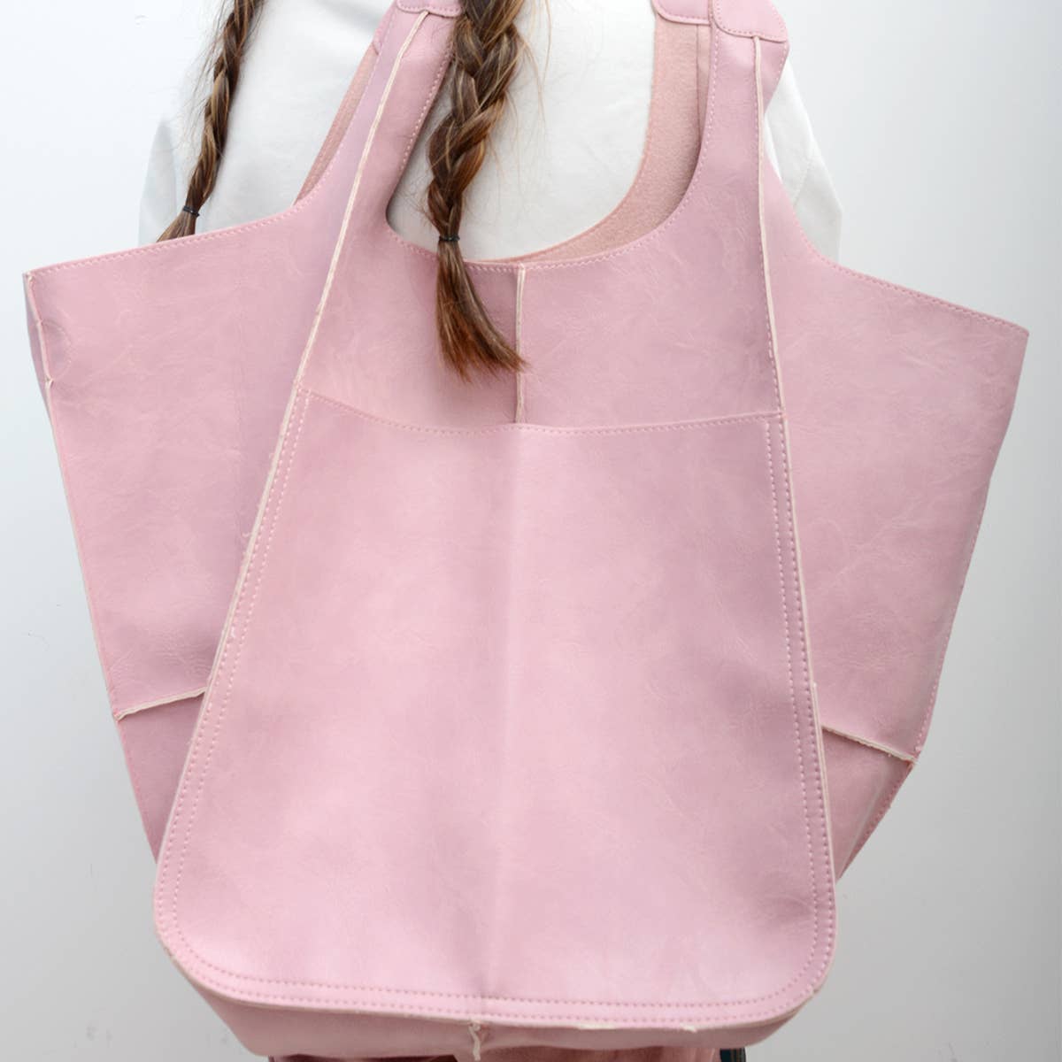 VINTAGE TOTE BAG WITH SPACIOUS STORAGE CAPACITY_CWAB0558: BLACK / (OS) 1