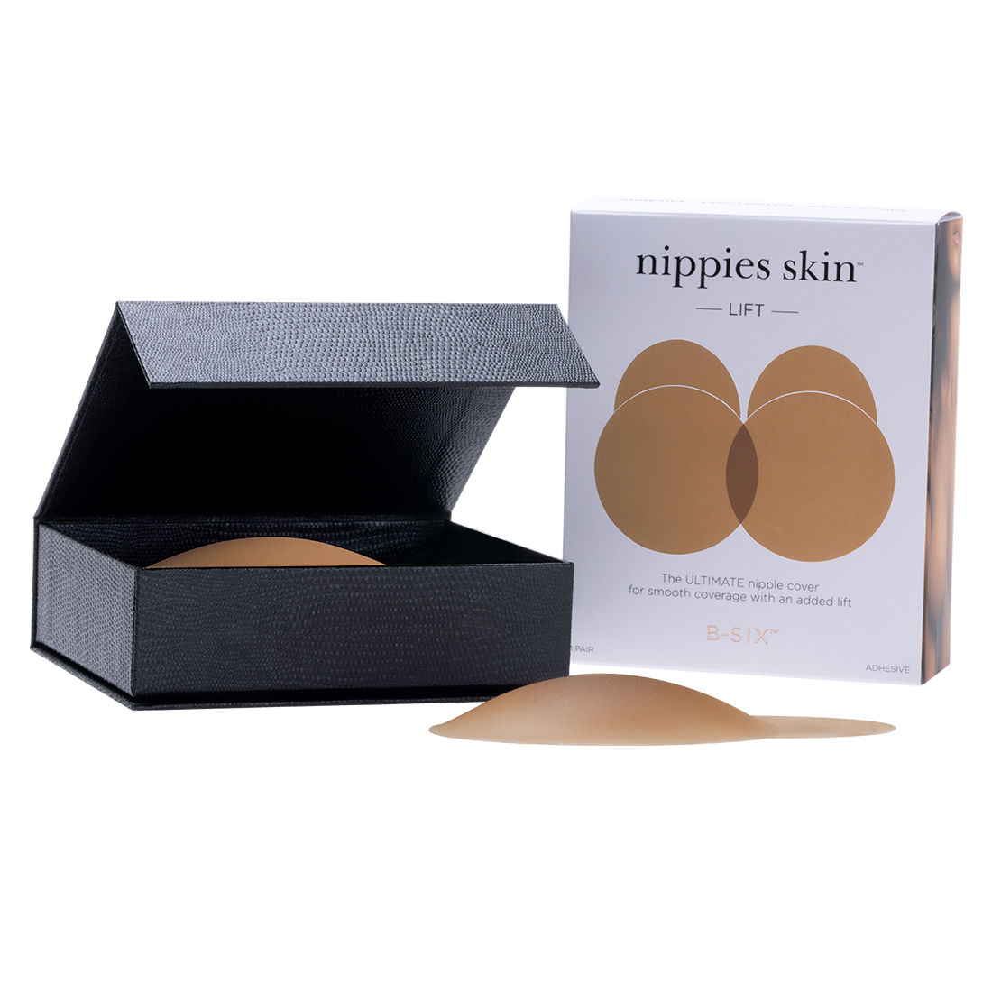Nippies Skin Adhesive Nipple Covers with Lifting Tab: Caramel / Size 1
