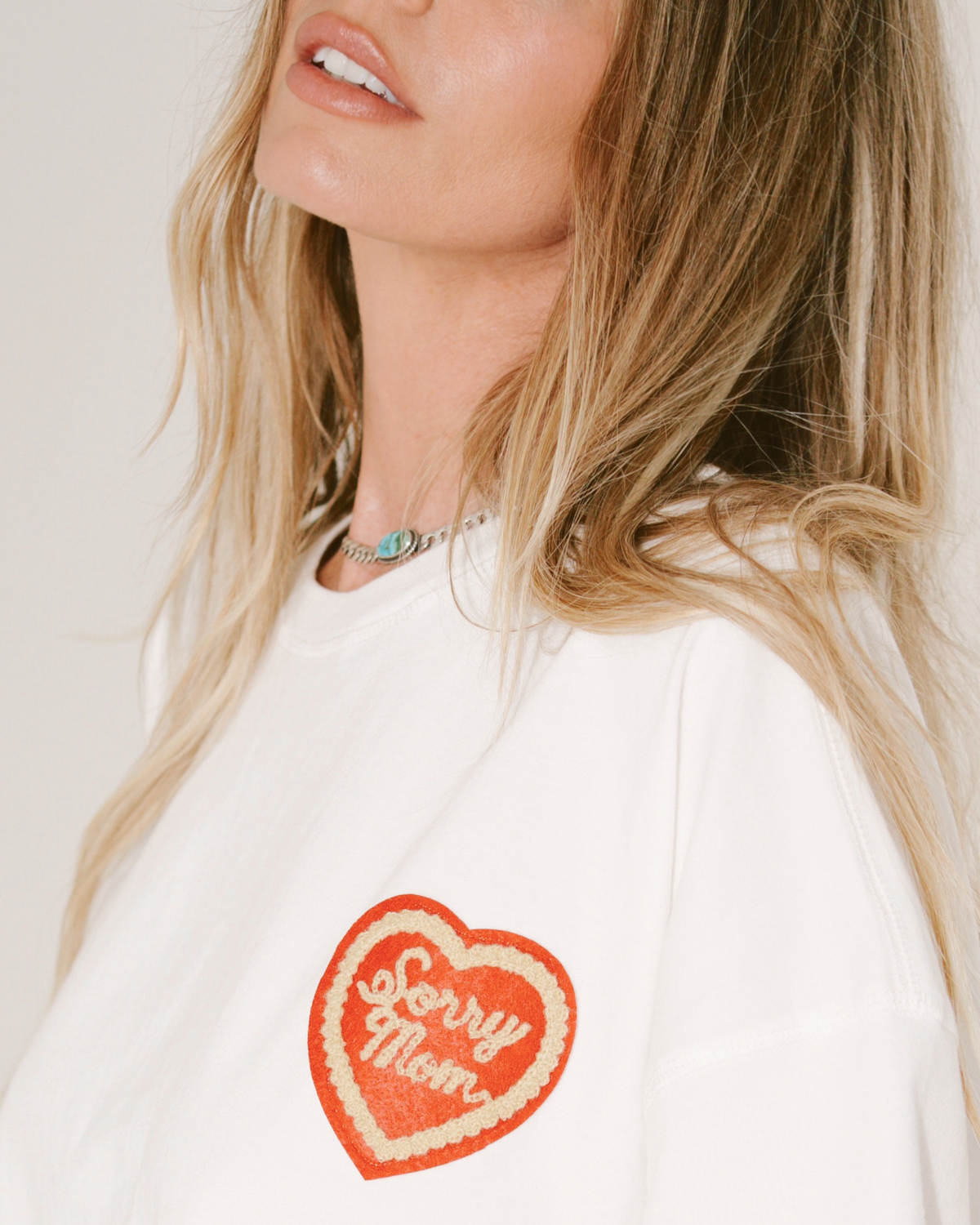 Sorry Mom Tee: White / XL