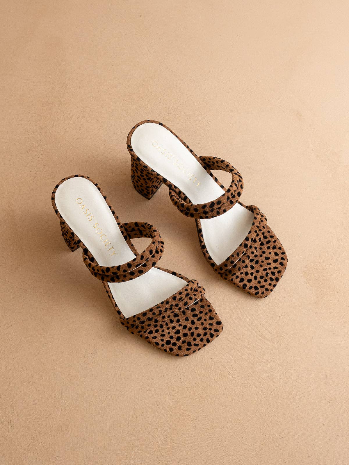 The Angela | Dark Cheetah Strappy Aligator Block Fall Heel: DARK CHEETAH / 9